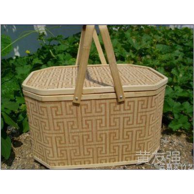 厂家直销竹包装鸡蛋篮水果篮土特产包装竹篮